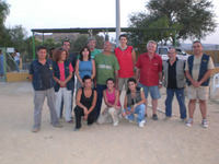 Algunos de los asistentes al curso con Juan Rueda.